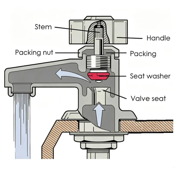 Jekare-Faucet-Internal-Waterway-CAD-Section