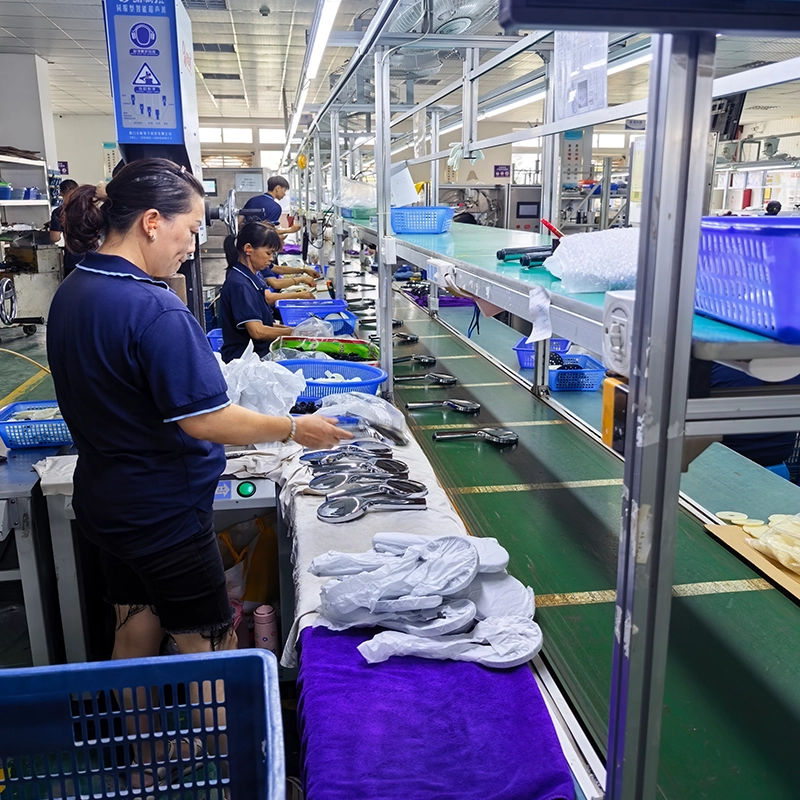 Shower system assembly line at Jekare