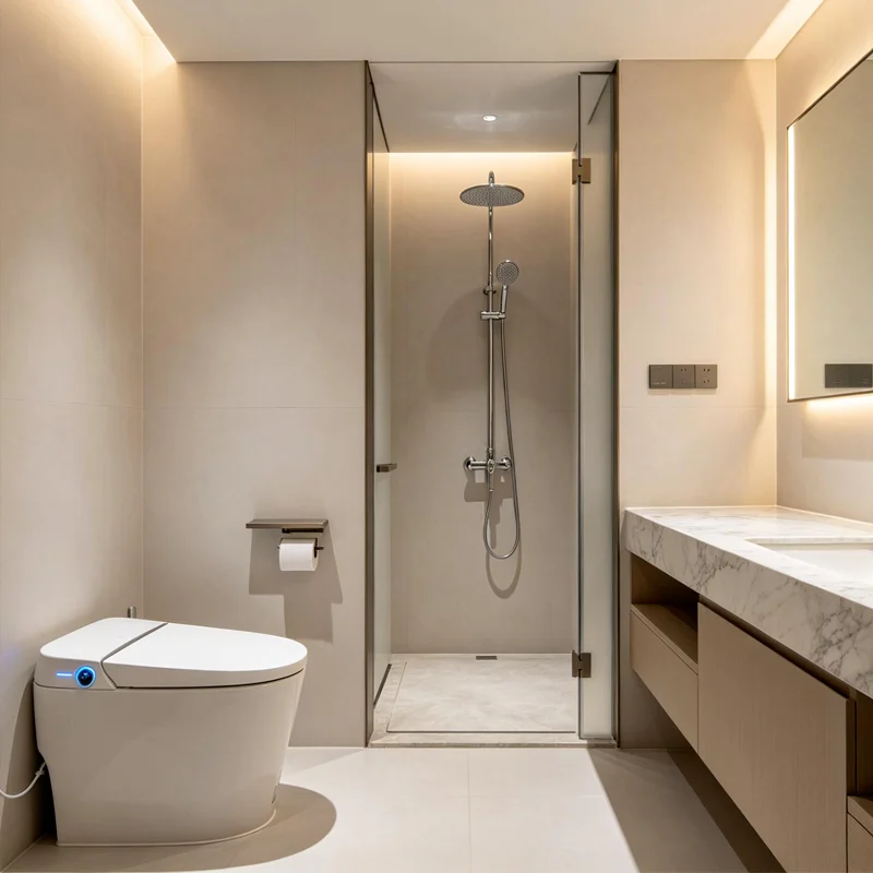 modern marble bathroom