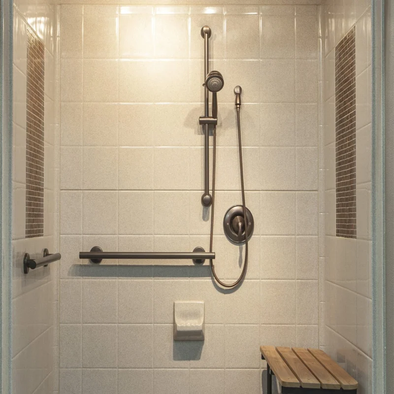 residential bathroom shower