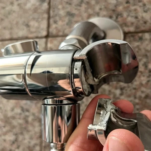 Broken ABS plastic hand shower holder