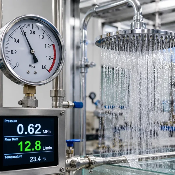 Flow-Rate-Test-Pressure-Gauge-Reading