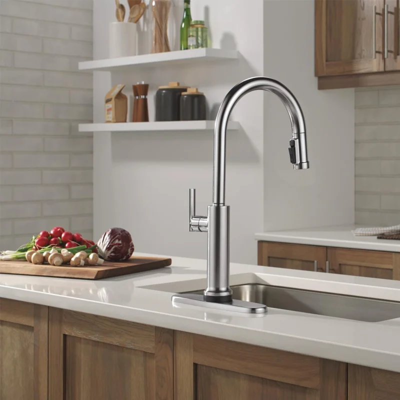 brass kitchen tap
