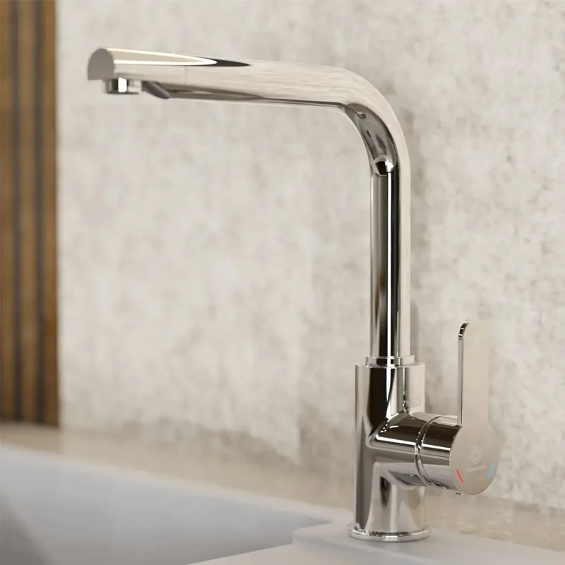 brushed brass kitchen tap