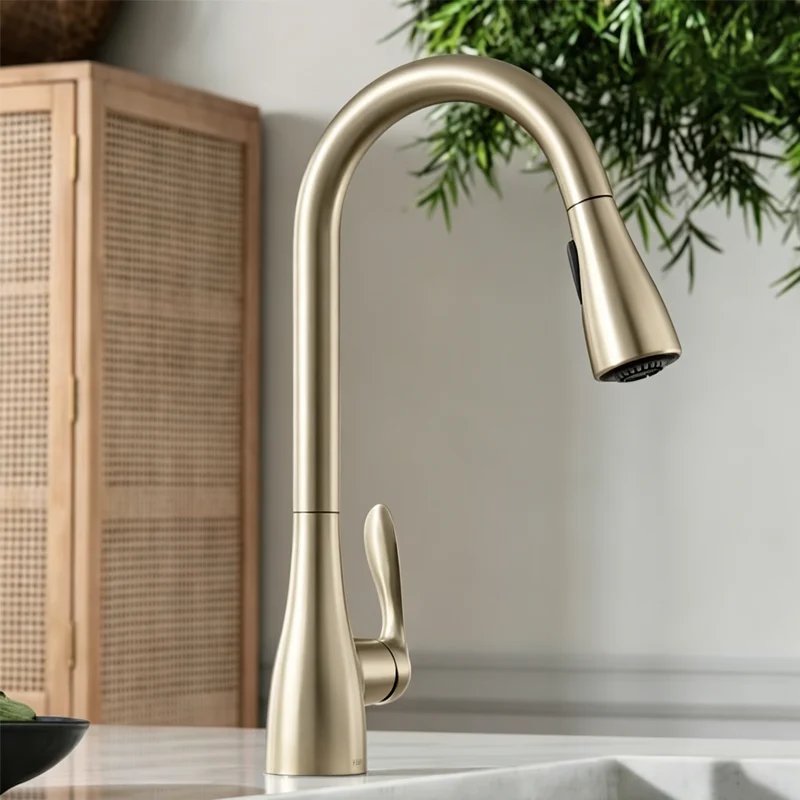 champagne bronze kitchen faucet