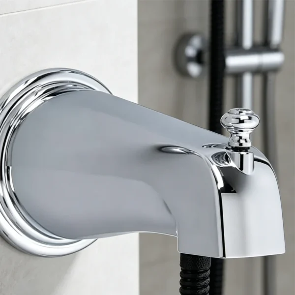 polished-chrome-bathtub-faucet-with-diverter