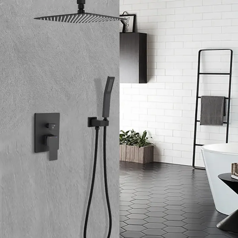 rain shower head from ceiling