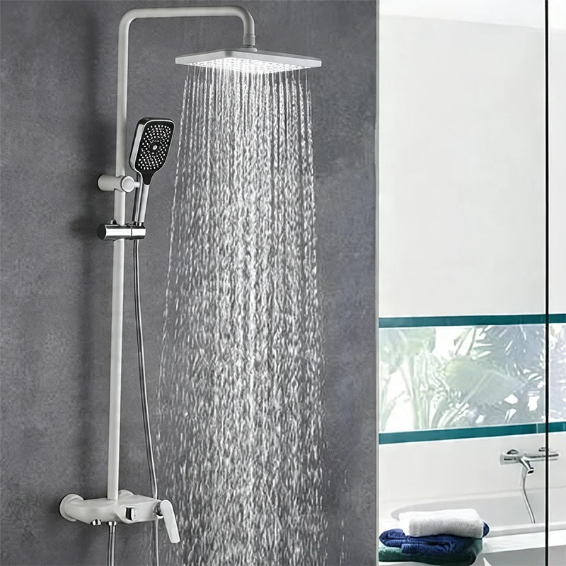 shower rain head with handheld