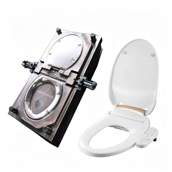 CAD tooling and structural mold design for ergonomic raised toilet seat manufacturing