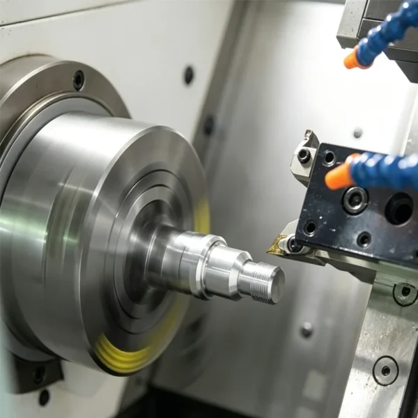 Multi-axis CNC machining center milling internal threads and valve seats for bathtub faucets
