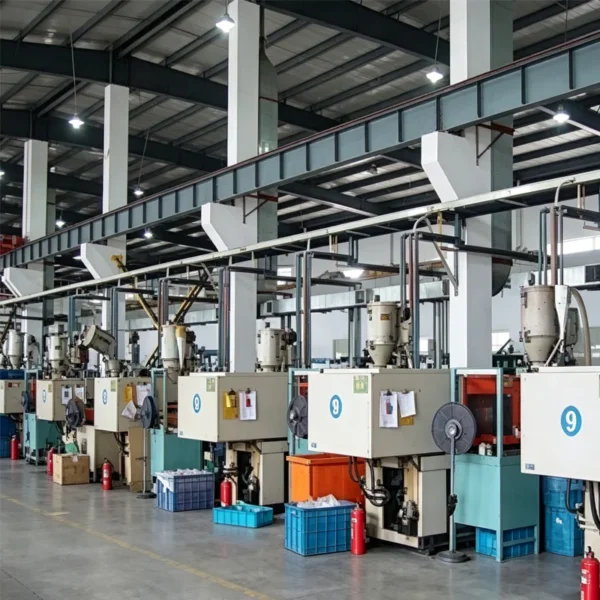 Jekare rain shower head components on the production line