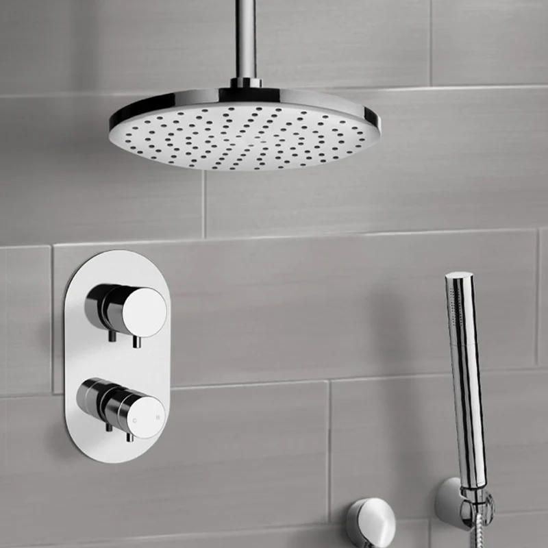 black rain shower head