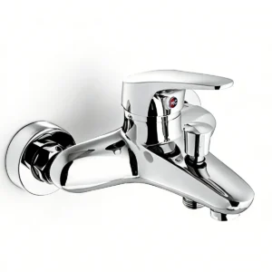 Wall Mount Bathtub Faucet with Hand Shower Head