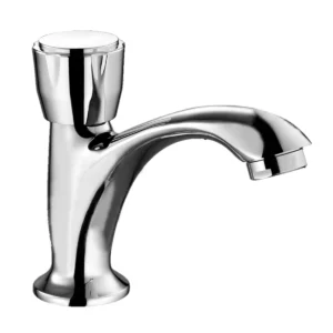 Cold Water Bathroom Faucet Top Push Twist Single Basin Tap