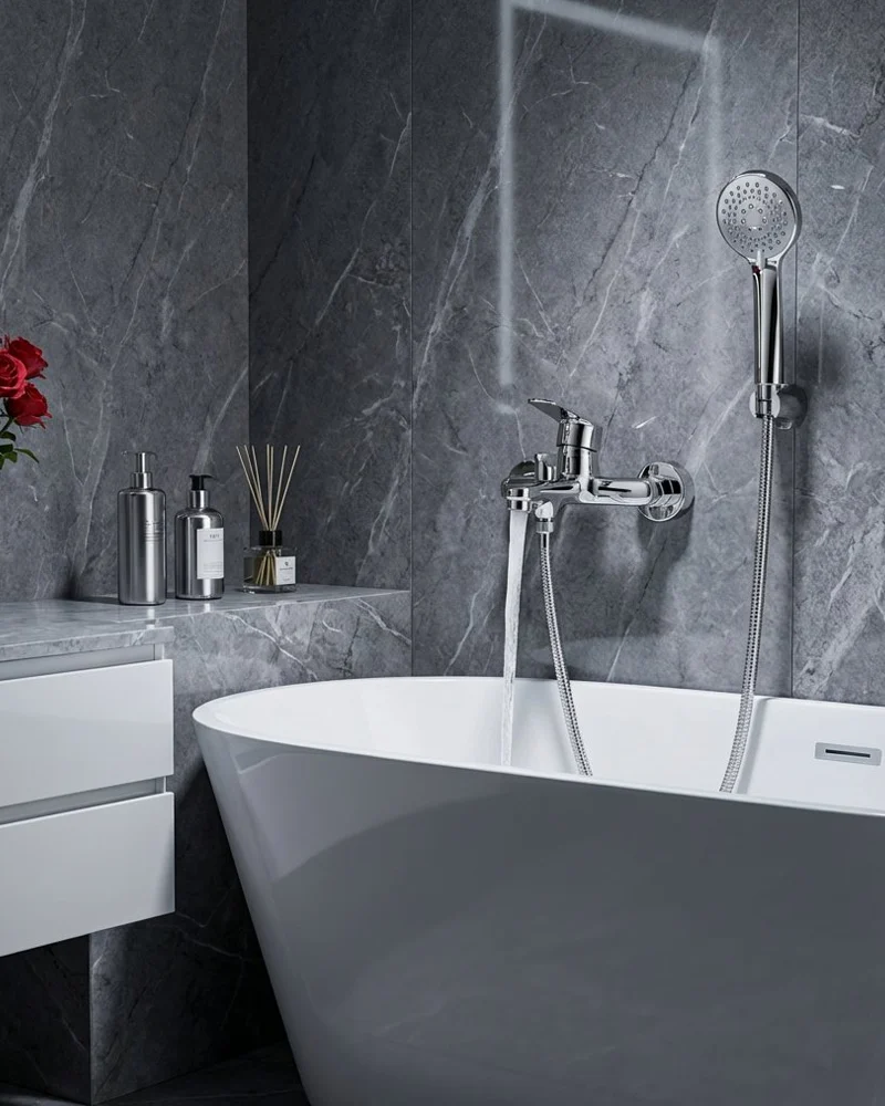 wall mounted bath taps