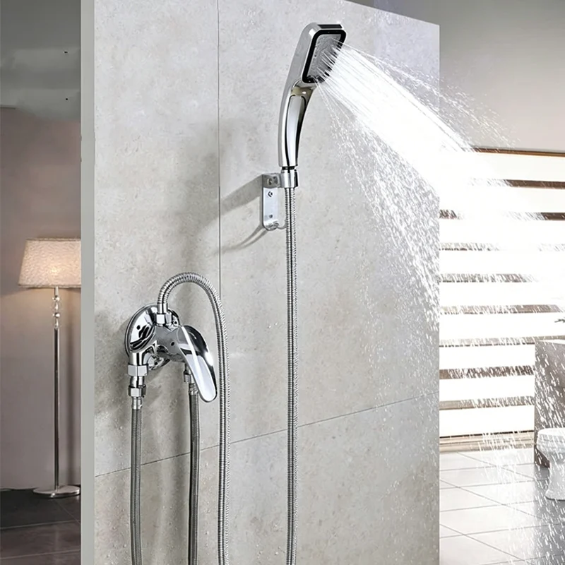 wall mounted mixer tap with shower