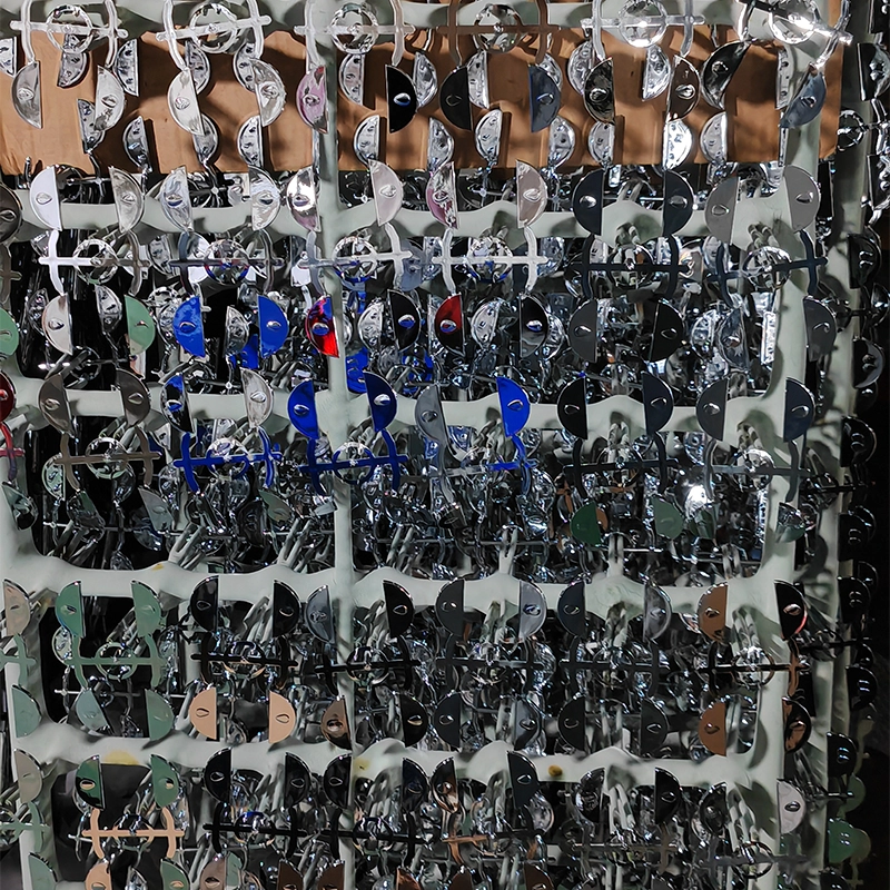 Workpieces on Electroplating Rack
