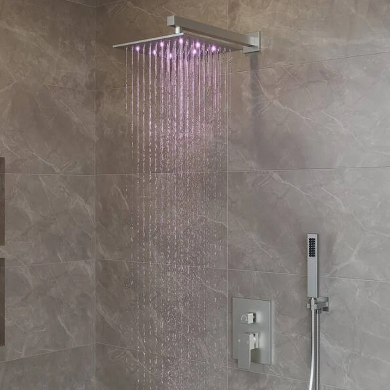 black shower head set