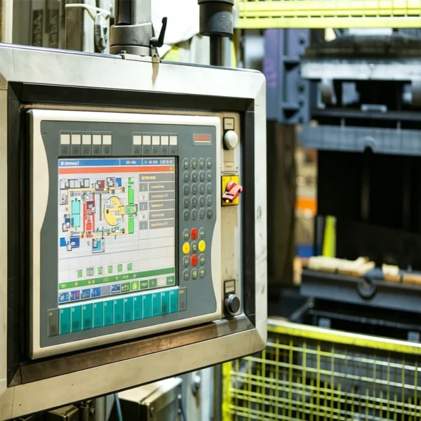 die‑casting‑production‑line‑hmi‑touch‑screen‑control‑panel‑in‑factory‑workshop