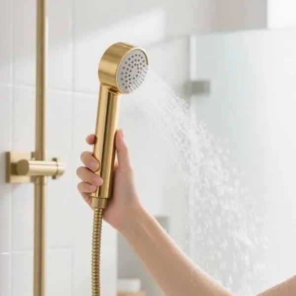 brushed-gold-handheld-shower-nozzle-with-running-water