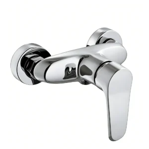 Square Single Handle Brass Shower Mixer Manufacturer One-Piece Curved Body