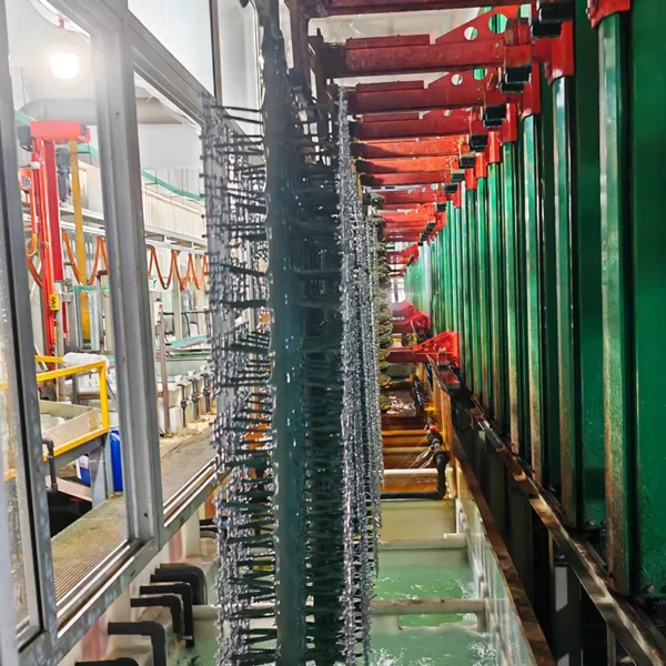 Jekare electroplating line processing bathroom fixture components