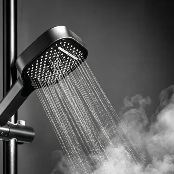 Water-saving handheld shower head with full spray coverage