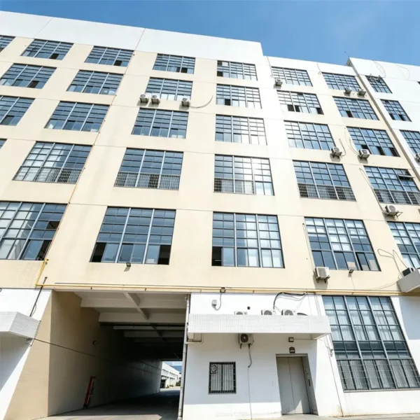 Exterior view of JEKARE manufacturing factory building for bathroom hardware production