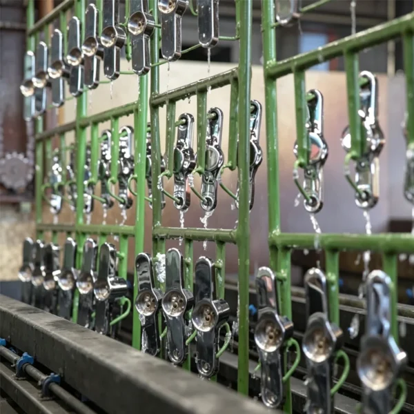 Jekare manufacturing plant, chrome electroplating production process for bathroom metal hardware parts