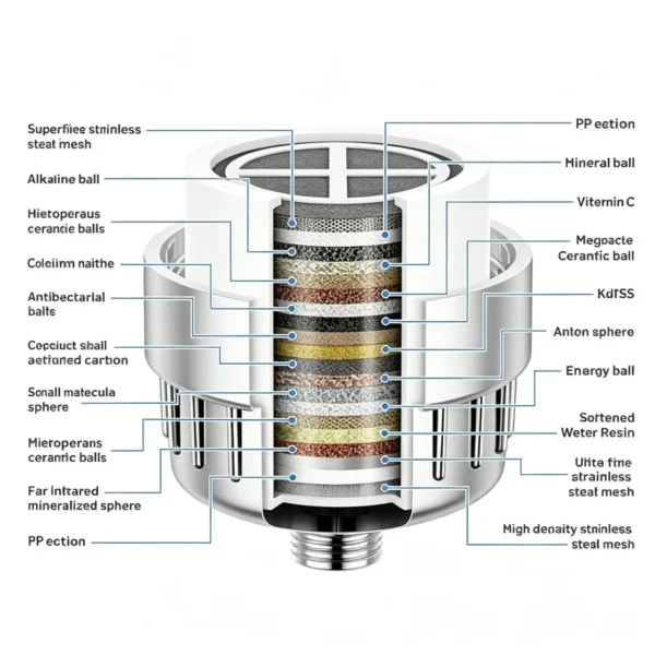 filtered-shower-head-filter-cartridge-structure